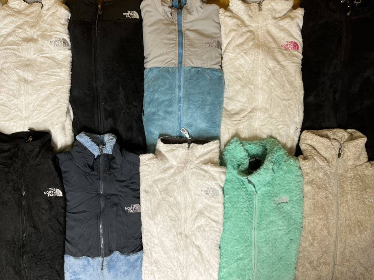 USA古着卸 ノースフェイス ハイロフト フリース ジャケット 10枚 セット まとめ売り 1円スタート アメリカ古着 ボア アウトドア デナリ