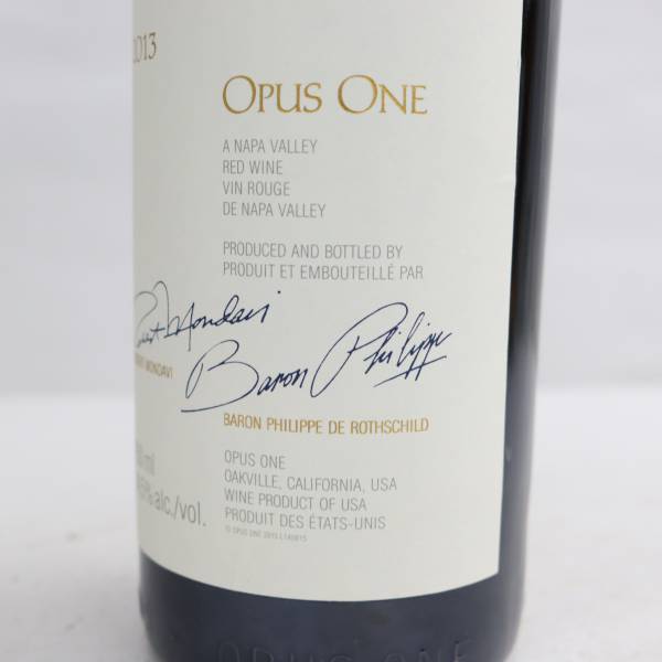 ワイン 2013 オーパスワン OPUS ONE @11 オーパスワン 2013」の人気