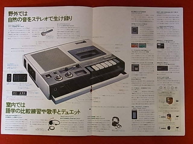SONYカセットデッキ・カセットコーダー等のカタログ・チラシまとめて
