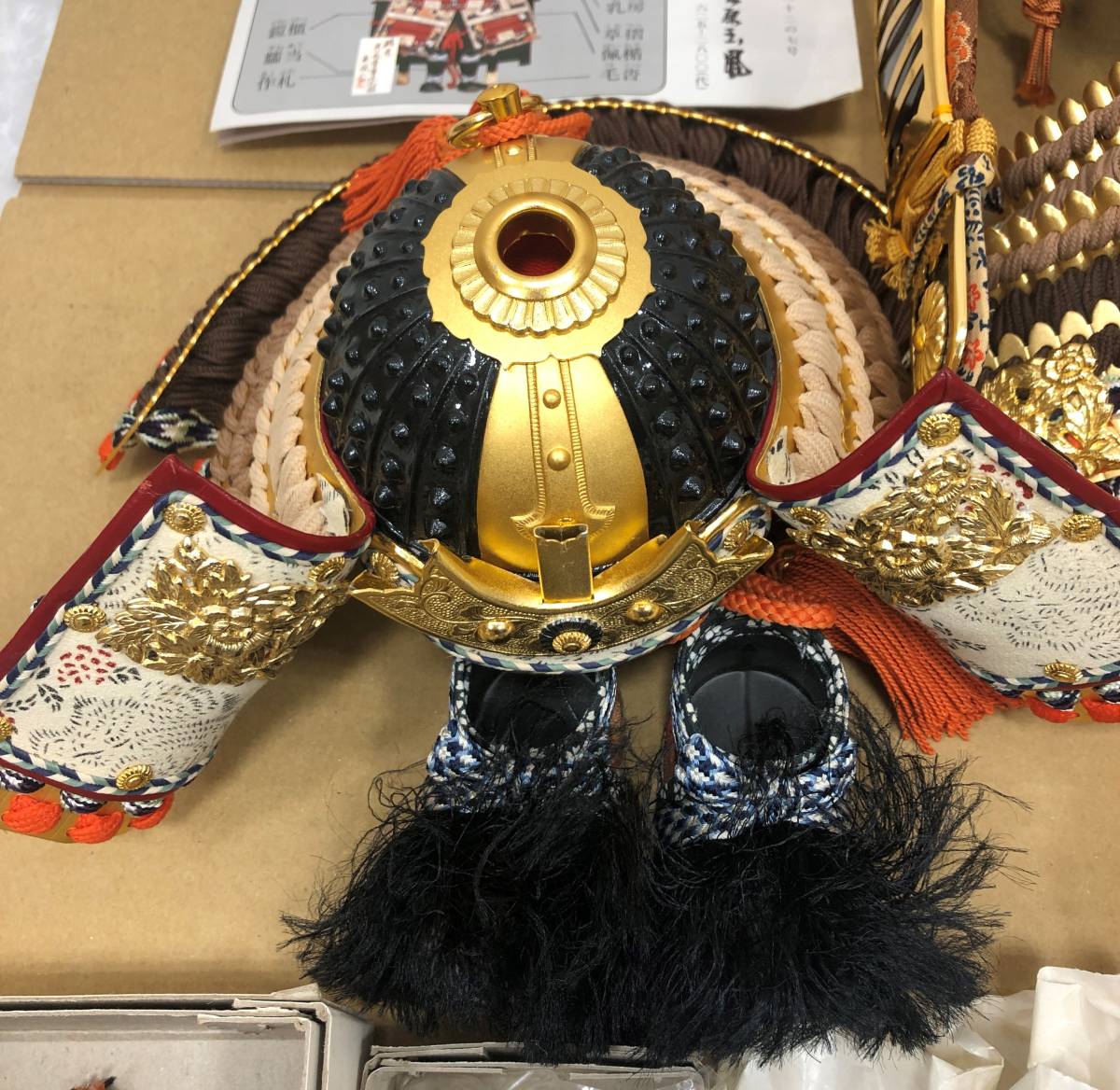 6204 【端午の節句♪♪】 五月人形 金小札茶糸裾濃威之大鎧 甲冑・鎧 