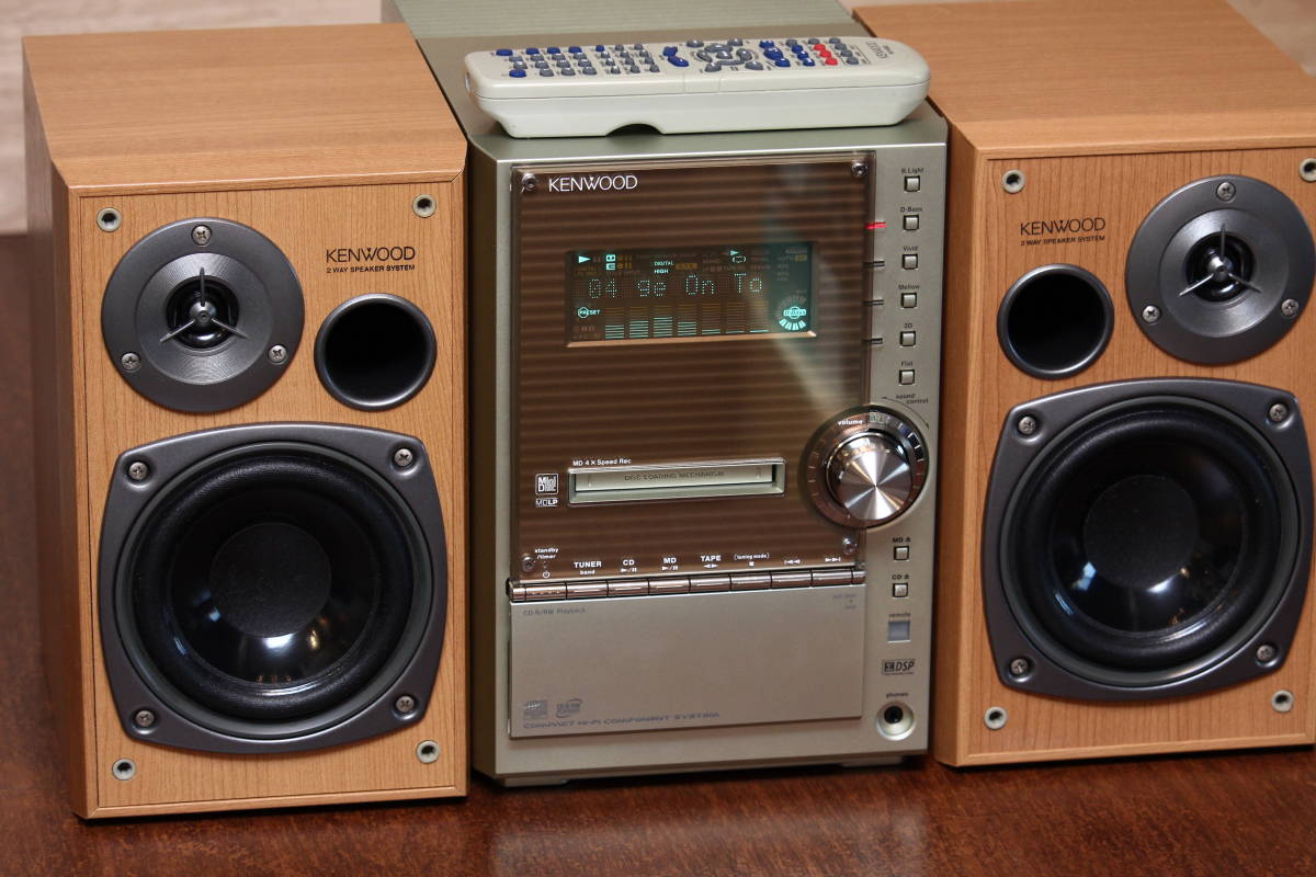 ◇KENWOOD RXD-SL3MD CD・MD・カセットミニコンポ（S）◇