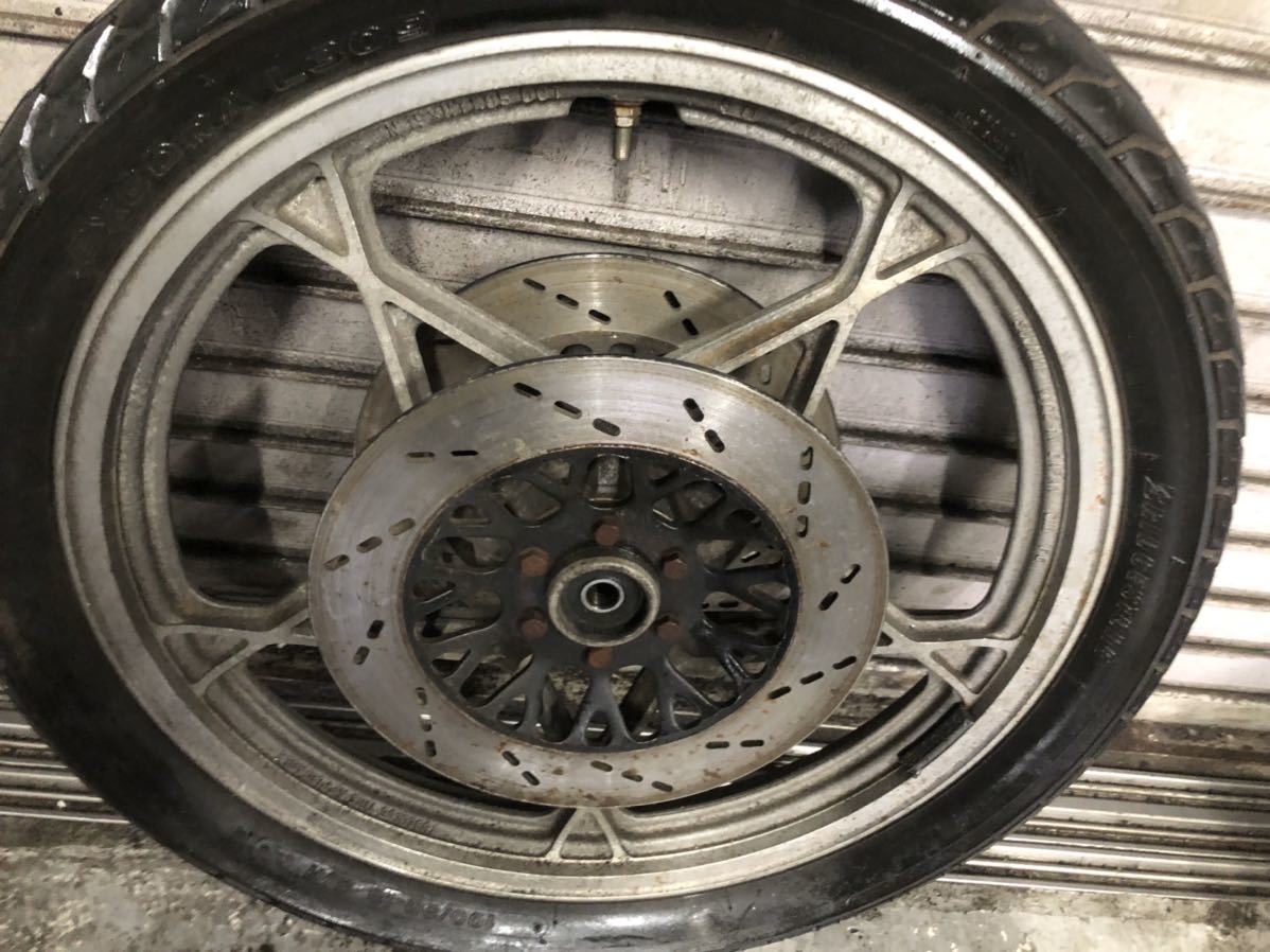 確実実動 国内 GSX400F ダブル 星キャス フロントホイール キャスト