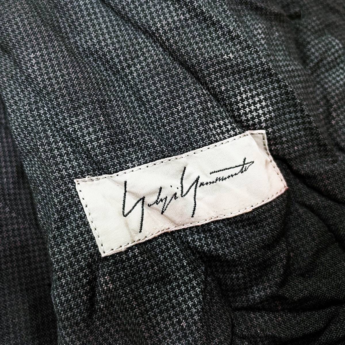 YOHJI YAMAMOTO ヨウジヤマモト ムラ染め シワ加工 ミリタリーシャツ 