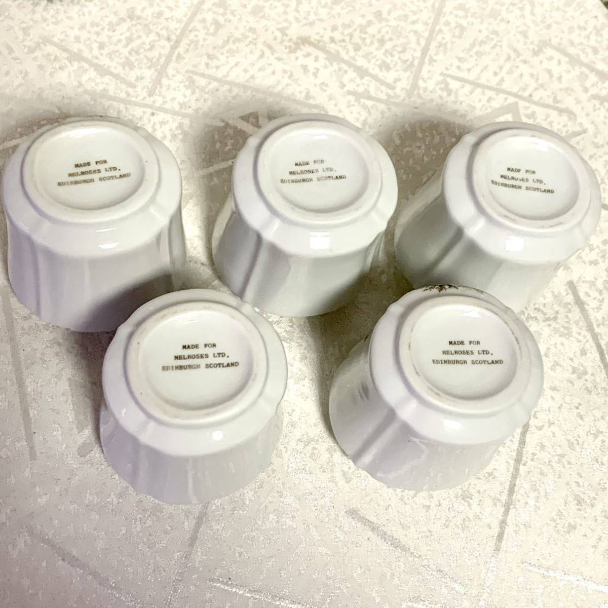 美品【メルローズ/MELROSES】紅茶入れ 5点セット キャニスター 茶壺 空