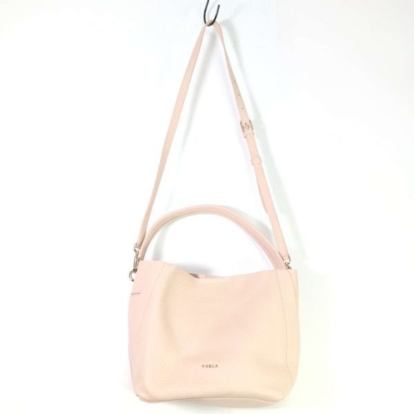 FURLA フルラ 2way♪ ワンハンドル レザー ショルダー ハンド バッグ Sz.F　レディース ルーマニア製　D3G00010_2#U