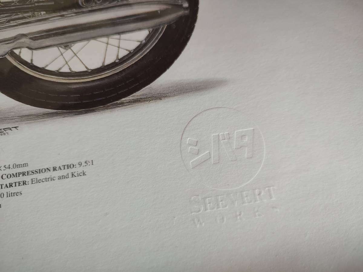 1967年 ホンダ CB72 バイクイラスト シバタ 柴田製作所 保管品 未開封 