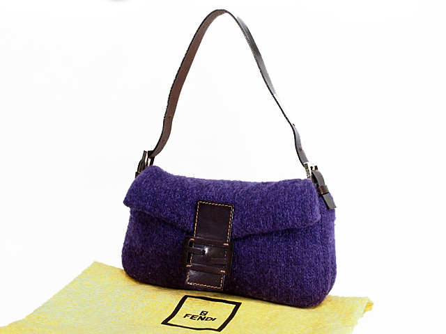 富士屋◇フェンディ FENDI マンマバケット 2354/26424/009 ウール 紫 