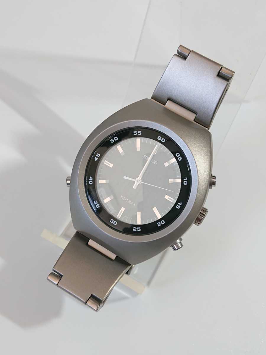 1円 SEIKO TITANIUM H711-0A10 セイコー 腕時計 チタンウォッチ レア