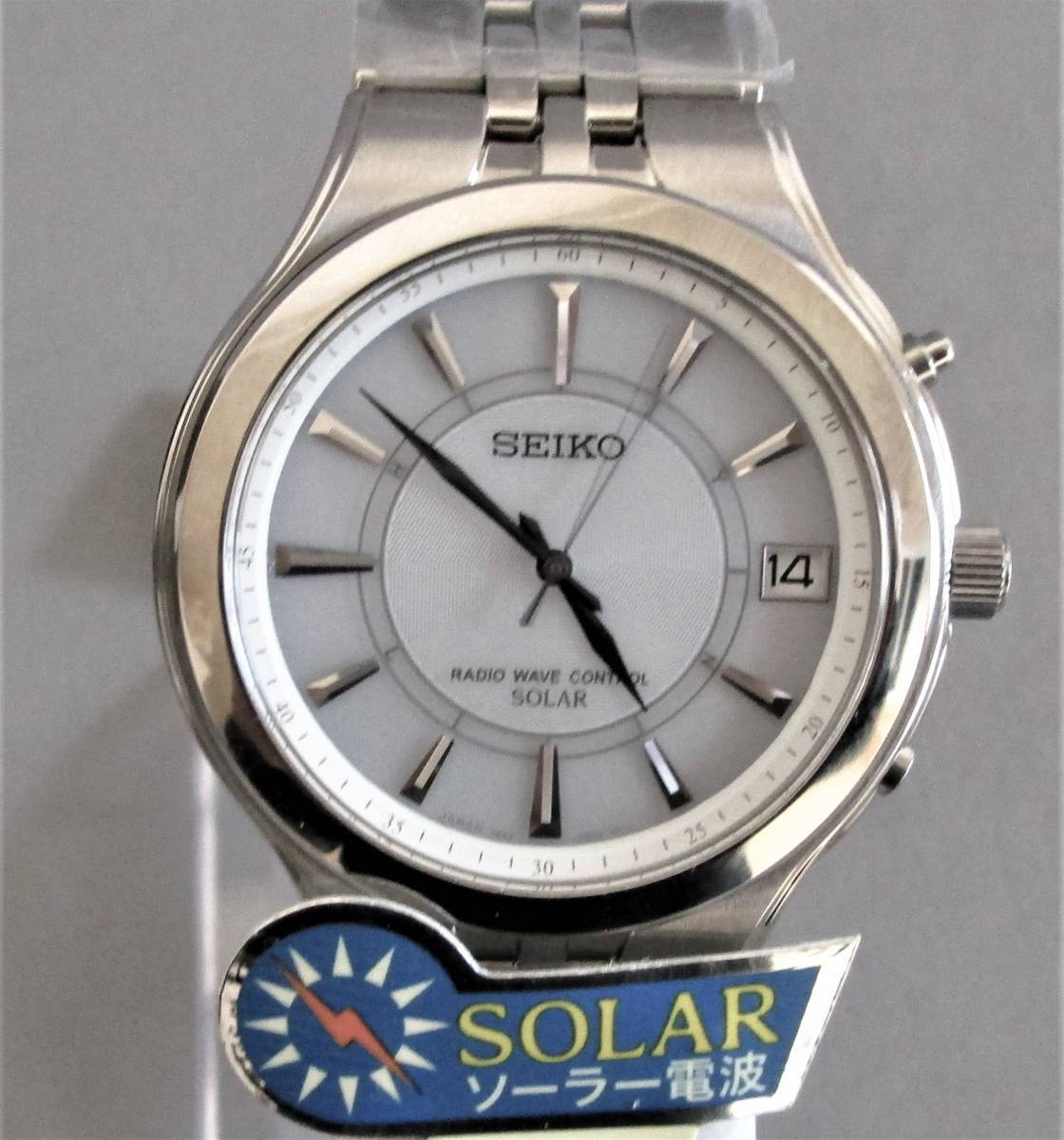 セイコードルチェ(紳士/L) 7B42-0AP0/電波ソーラ [貴重!! 未使用品] ◇保証書・専用化粧ケース◇ブレス/バックル等保護シール付◇