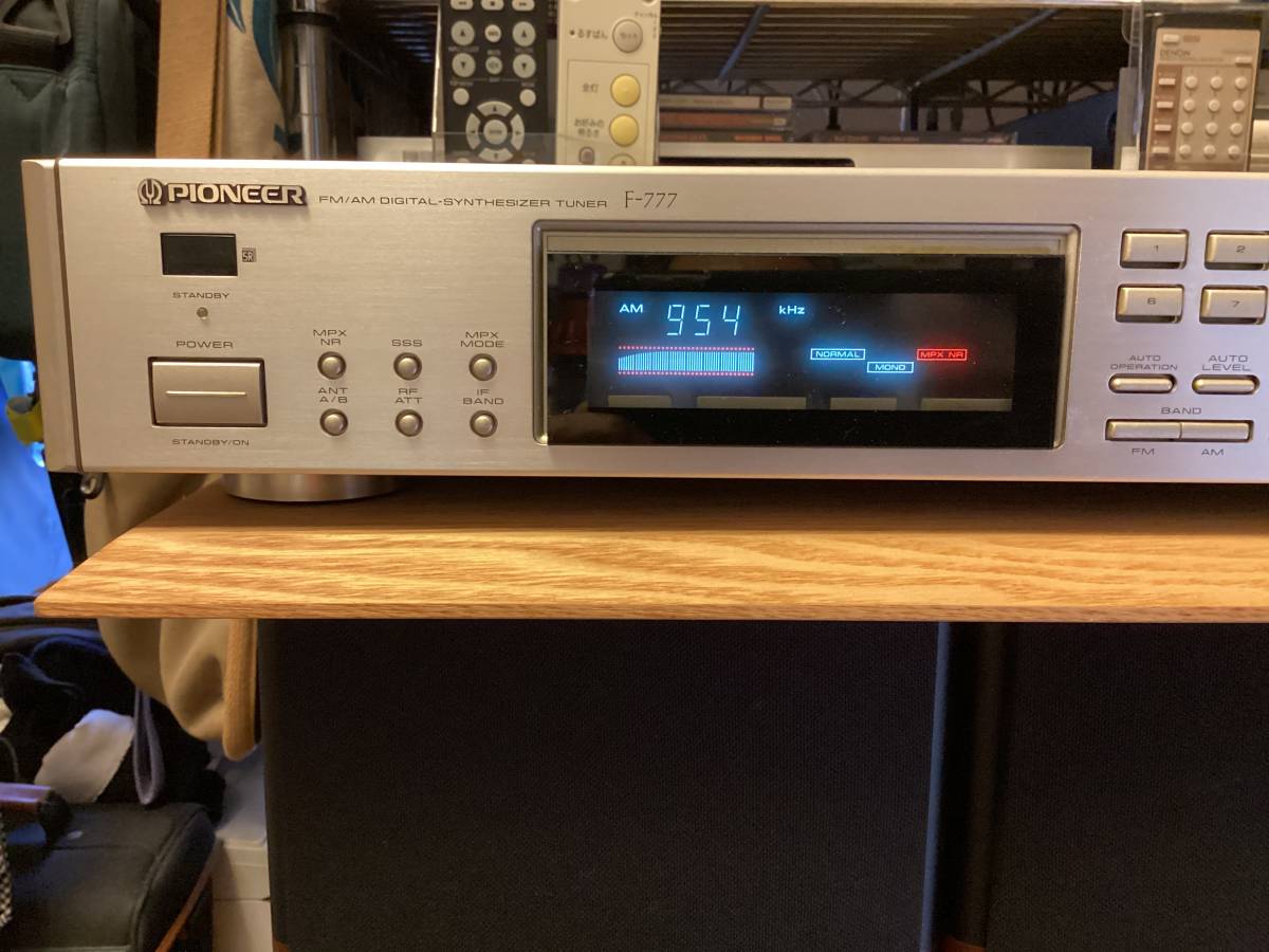 オーディオ機器 動作ok PIONEER FM/AMステレオチューナー F-777 パイオニア