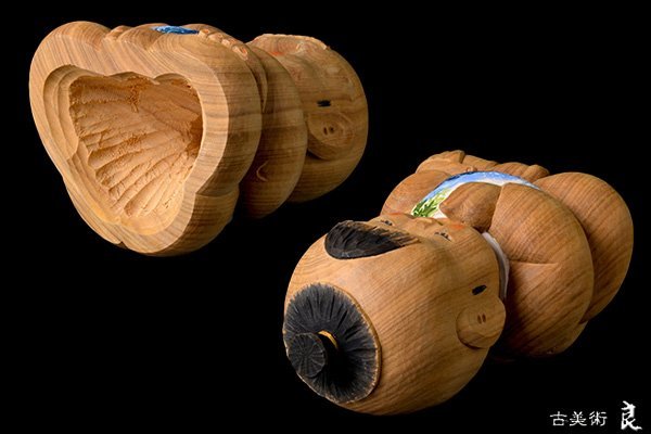 Yahoo!オークション - 大町誠一 作 木彫り人形 木彫家 子供人形 作家