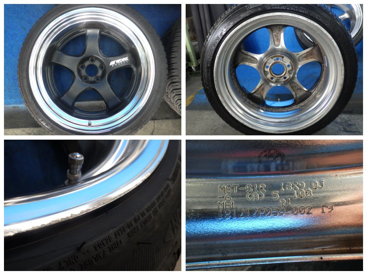WORK ワーク MEISTER マイスター S1R 5穴 Pcd100 5×100 18インチ F9.0J 