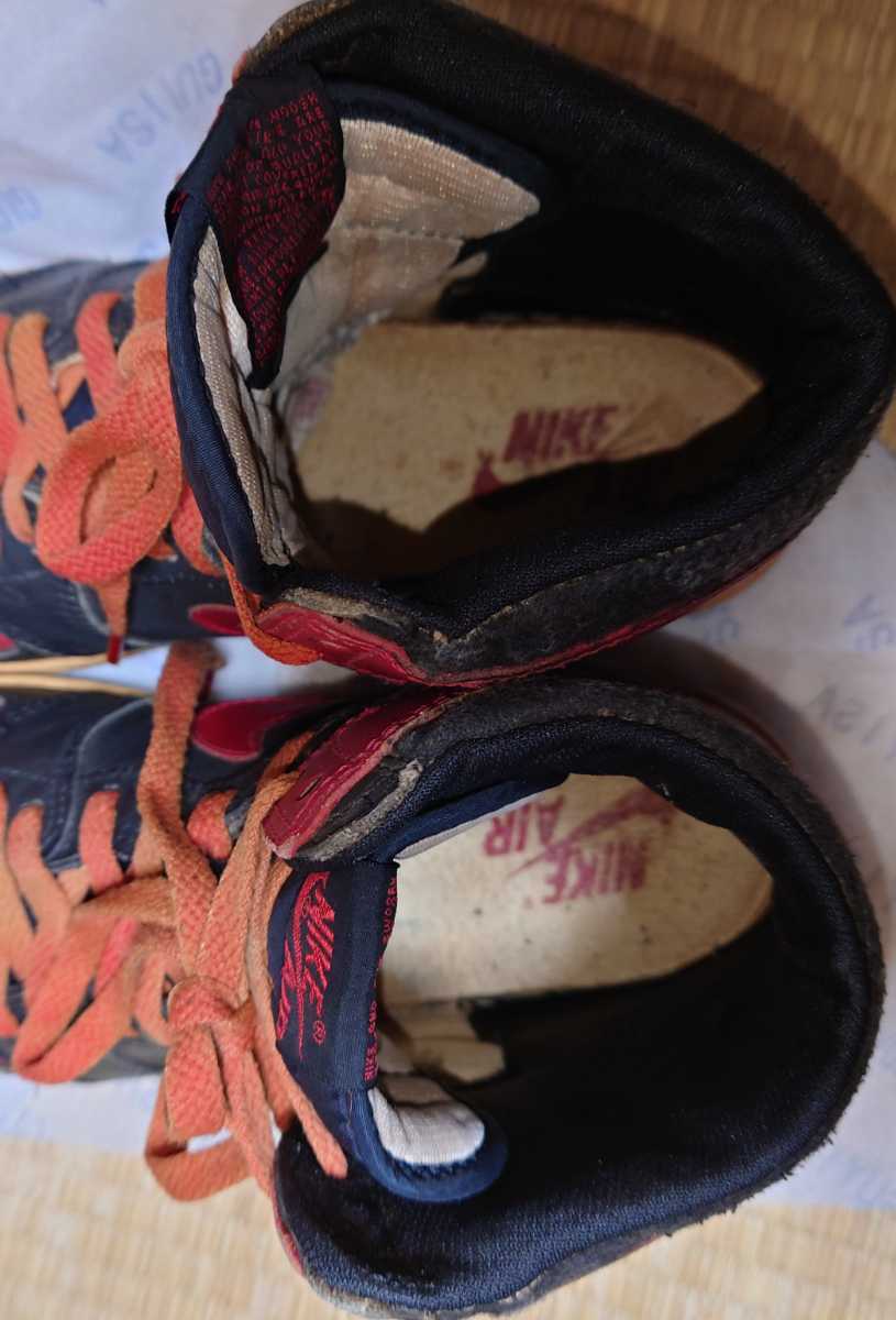 NIKE エアジョーダン 1レトロ OG 27.5cm NIKE AIR JORDAN 1 オリジナル 黒赤 US9.5 27.5cm ジョーダン1 ナイキ