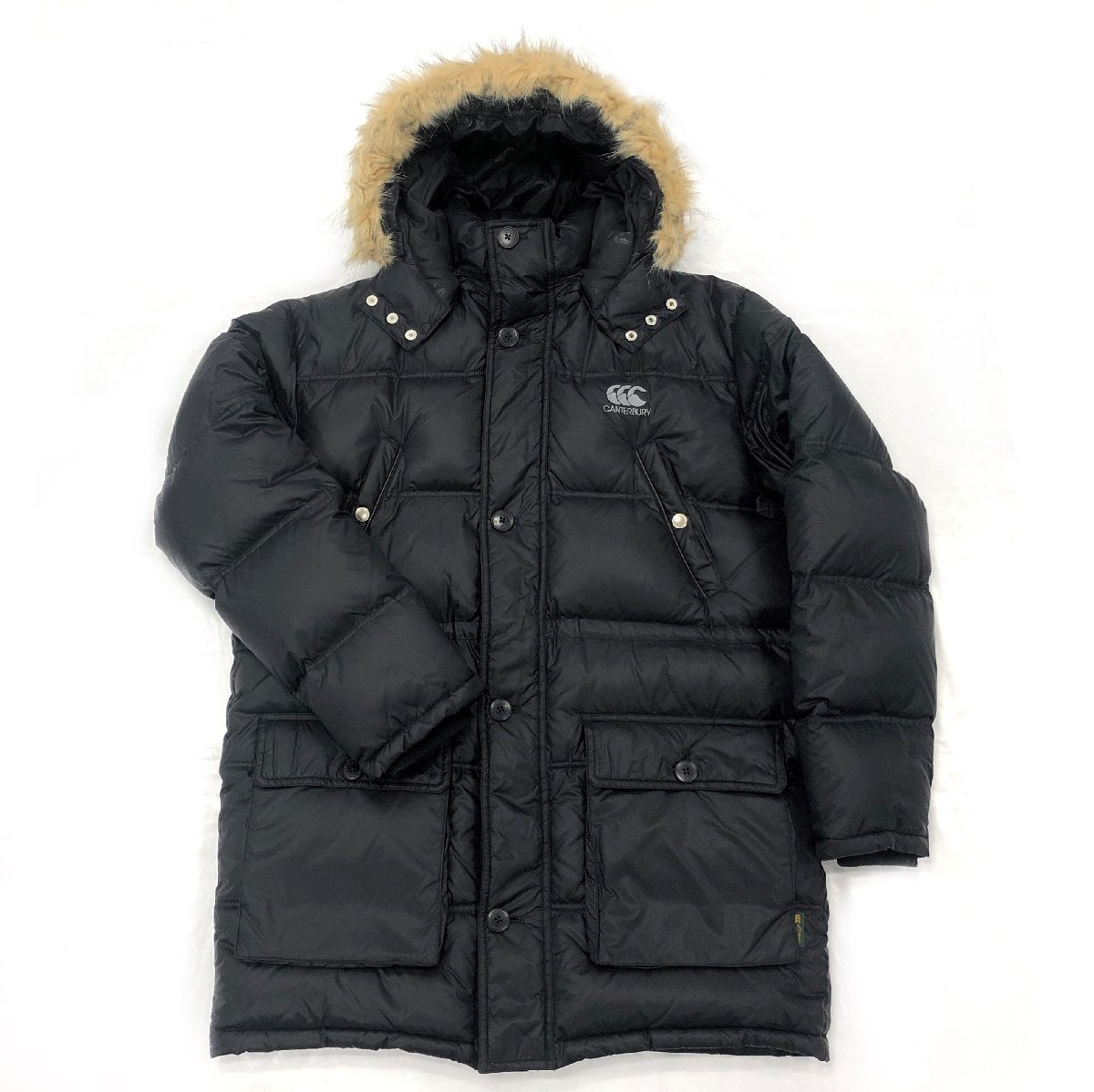 canterbury フード付きダウンジャケット 黒 canterbury フード付きダウンジャケット 黒