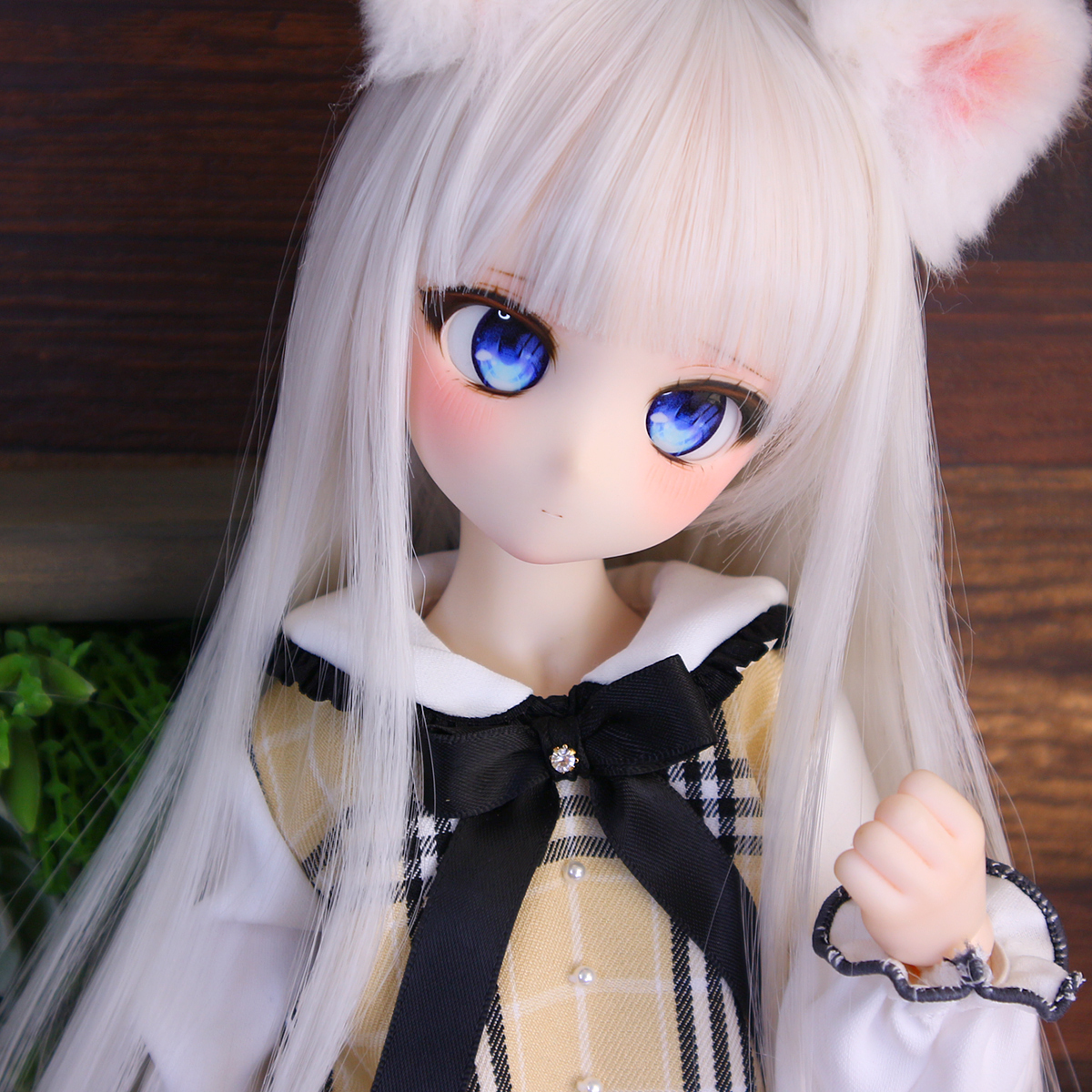 DDH-28 セミホワイト肌 カスタムヘッド＋ディーラー様製アイ ※難あり