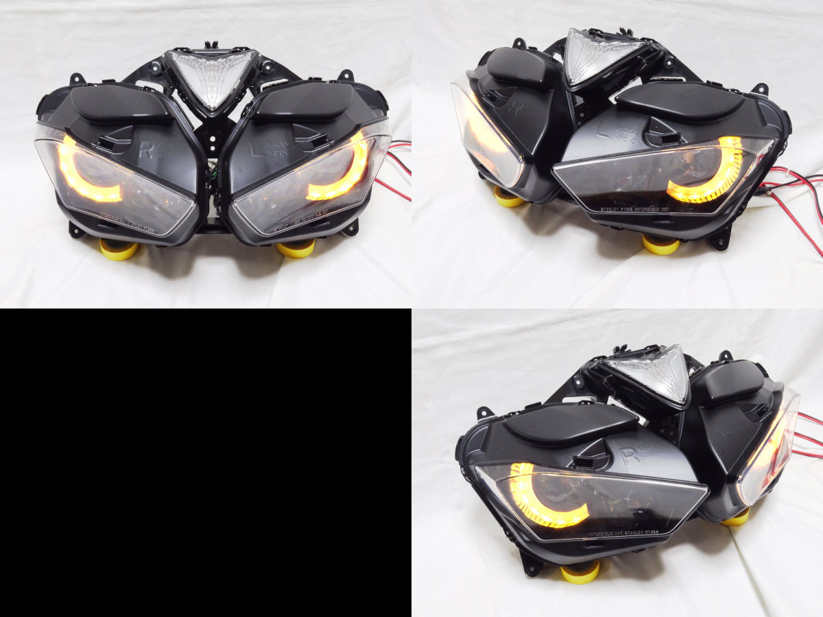 YZF-R25 ヘッドライト LED プロジェクター RGB リング DRL HID 現品限 