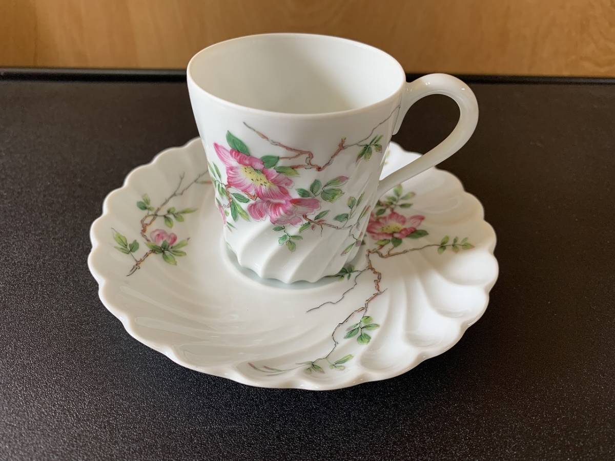 Haviland　LIMOGES　FRANCE　アビランドリモージュ　フランス　カップ＆ソーサー　1客　花柄　洋食器　食器