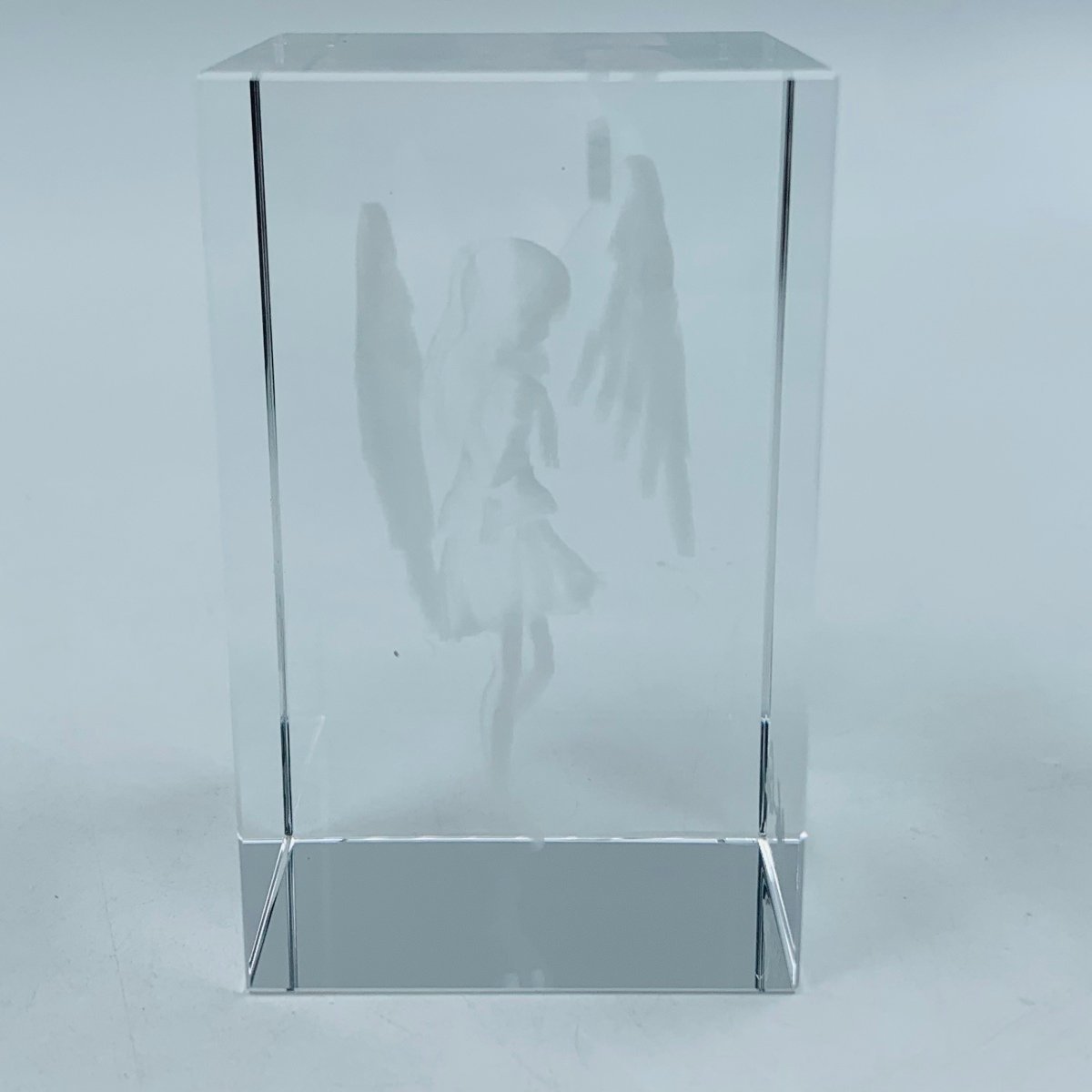 中古品 Angel Beats! 天使 プレミアムクリスタル Na-Ga 複製サイン入り 