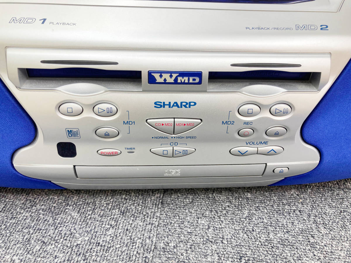 □SHARP MD STUDIO MD-F200-S MD⁄CD システム□ダブルMD