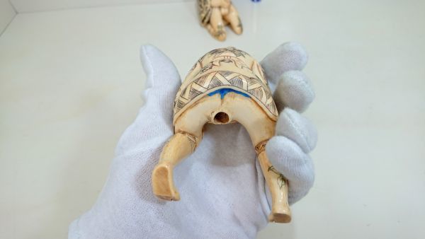 希少】 春画 彫刻 大型 根付 2体1対型 浮世絵 置物 人形 まぐわい