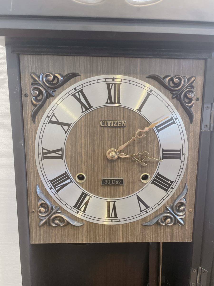 CITIZEN 30 DAY 振り子時計 シチズン ぜんまい 柱時計 掛時計