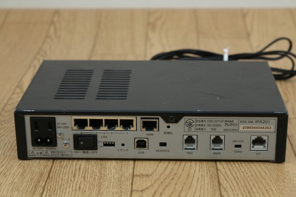 アレクソン】（IPA201）IP電話対応ゲートウェイ 未チェック 管ざ7690