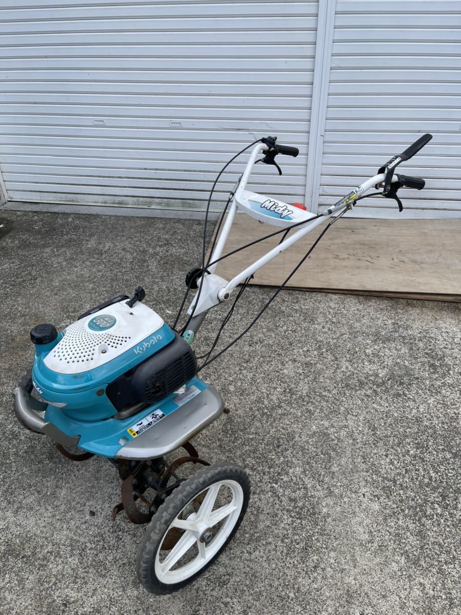 クボタ ミニ耕耘機 管理機　TMA300 抵抗棒と車輪付き 始動確認済み 動画あり (2081)