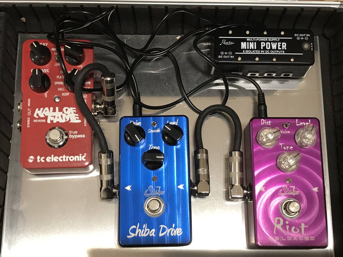 歪系: Suhr Riot, Shiba Drive 空間: tc electronic Hall of Fame 電源 