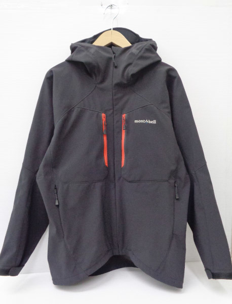 △ 〈mont-bell モンベル〉メンズ パウダーシェッド M パーカ ジップジャケット #1106570 ブラック系 (1310)