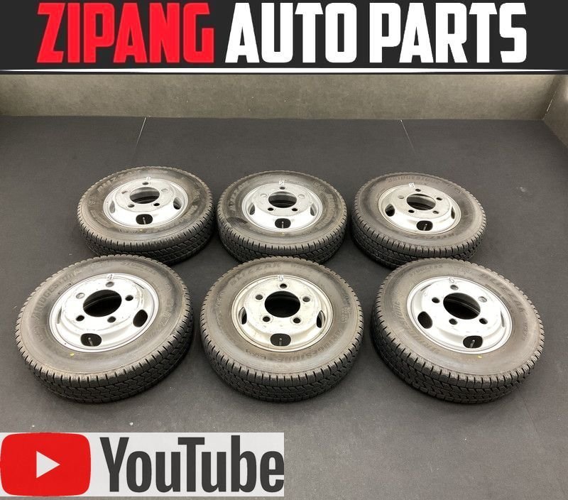 K23A ブリザック スタッドレス W979 195/75R15 109/107L LT ◆2018年 ホイール付 ★6本セット ★本州法人様 送料無料 【動画あり】