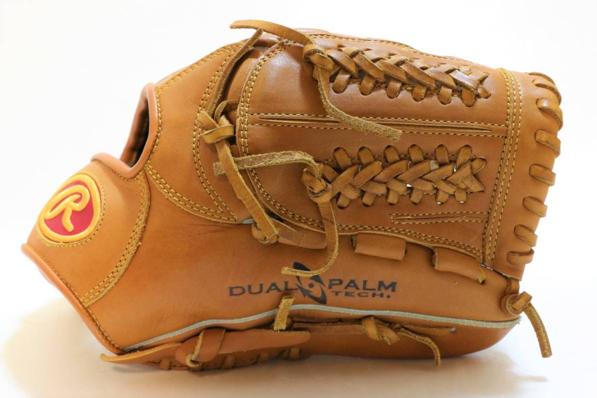 Rawlings 軟式用グローブ DUAL PALM 美品 Rawlings ローリングス DUAL PALM 軟式 オールラウンド用 グラブ