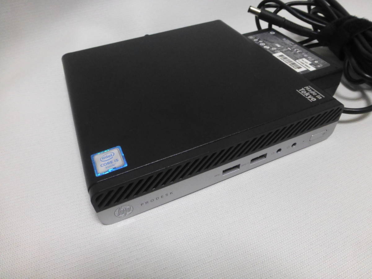 HP ProDesk 400 G3 DM i5-6500T SSD128GB Mem8GB Win10 Pro 64bit 中古