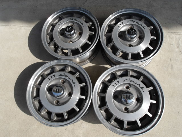 希少　いすゞ　117クーペ　純正ホイール　センターキャップ付　即決送料込