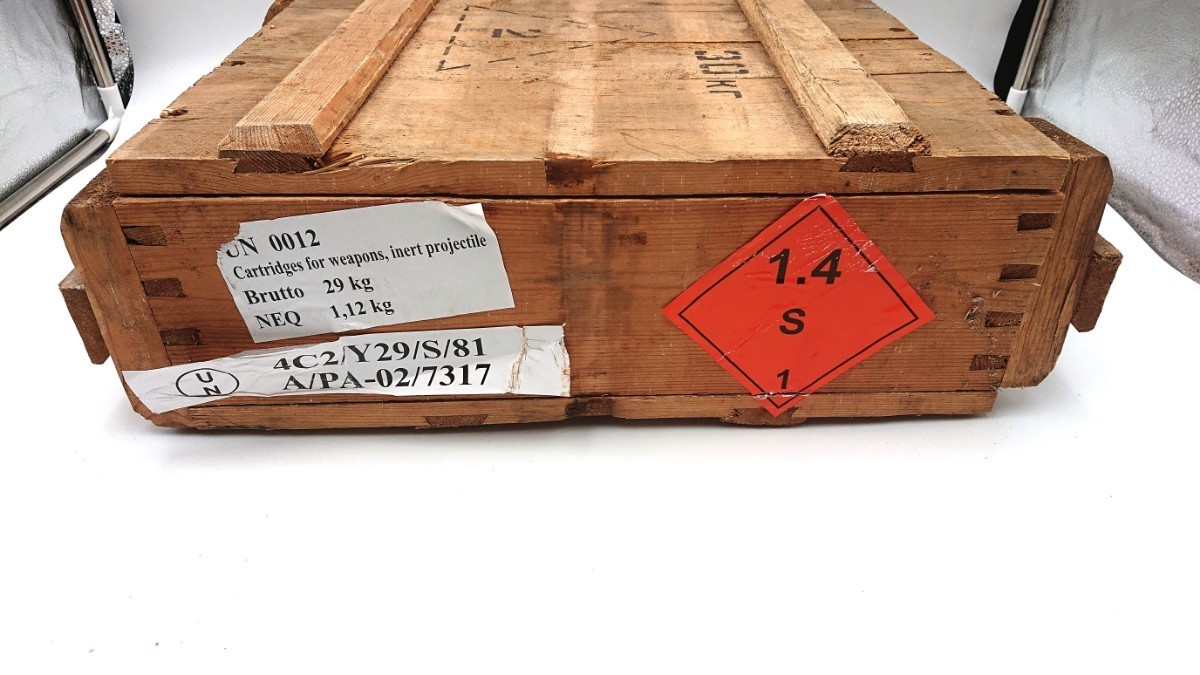 ロシア/ソ連実物 木製弾薬箱 7,62×39mm弾用 (検) AK AMMO BOX 実物 実