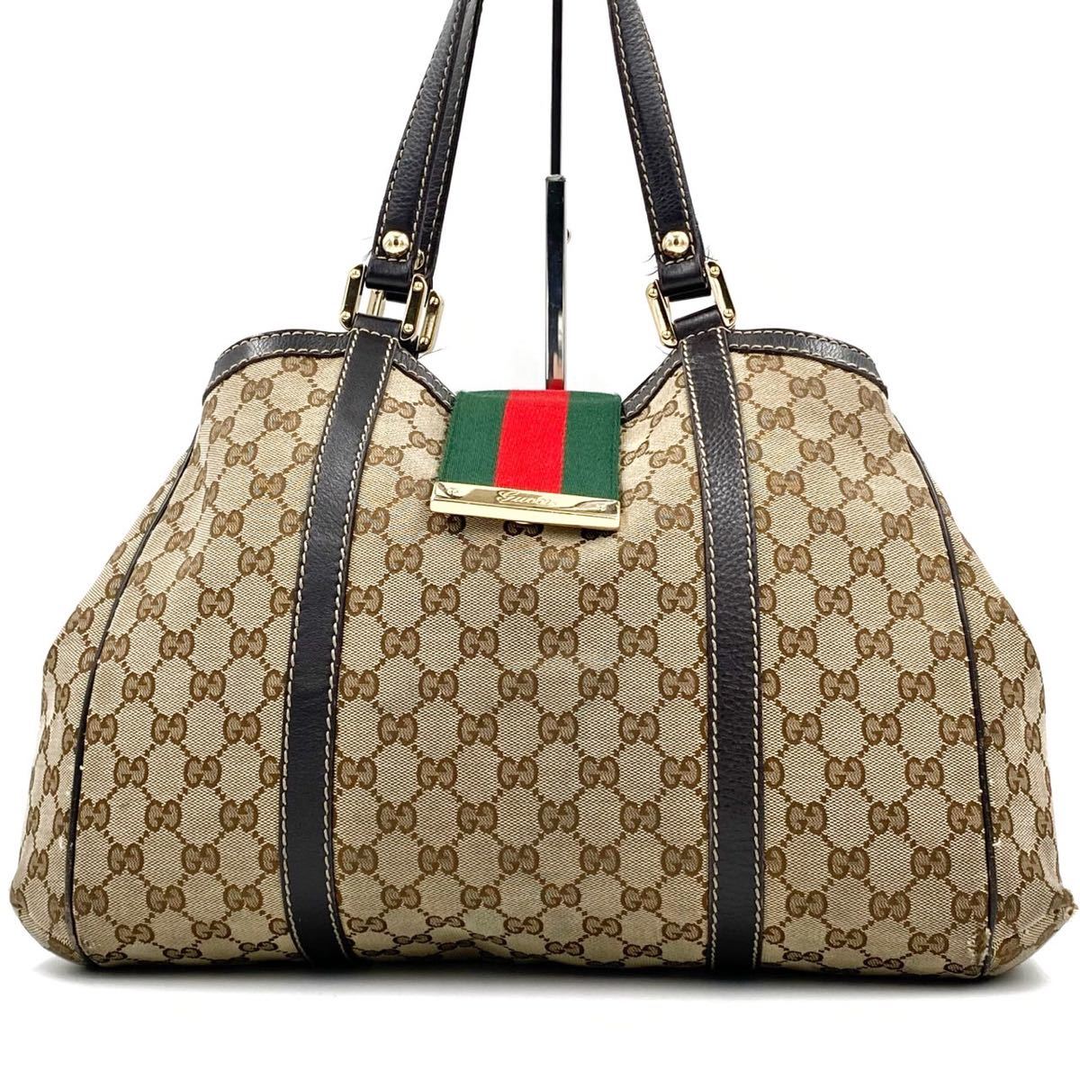 トートバッグ GUCCI グッチ 大容量 GG柄 ビジネスバッグ - エナメル GG 