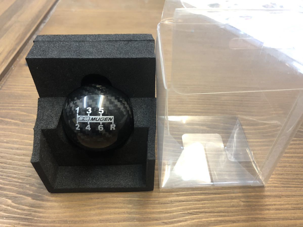 美品】無限 カーボン シフトノブ 6MT 希少ブラックライン ホンダ 