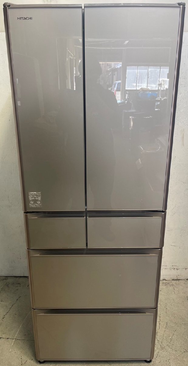東大阪発】日立 6ドア 観音開き 冷凍冷蔵庫 505L R-XG5100H(XN