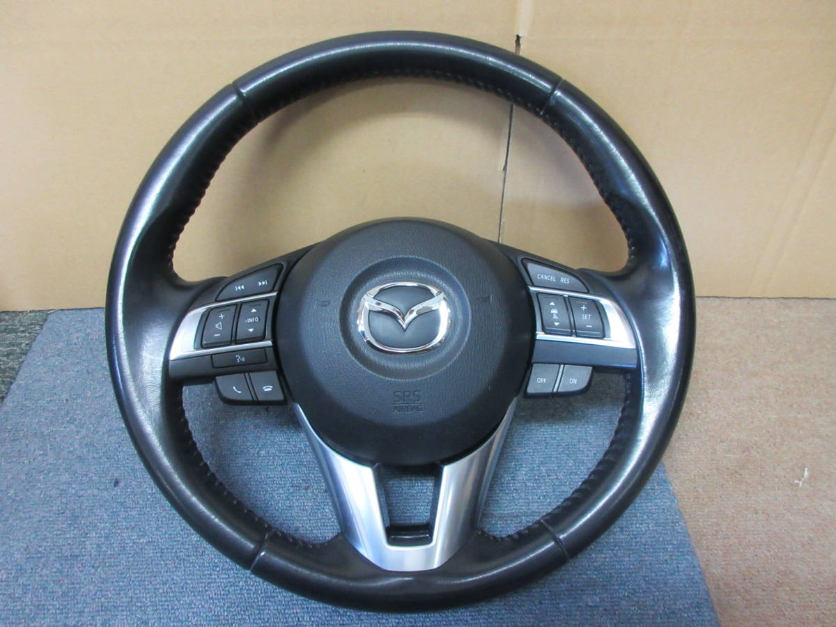 オプション1 マツダ GJ系 アテンザ 純正ステアリング ホーンカバー ハンドル 走行