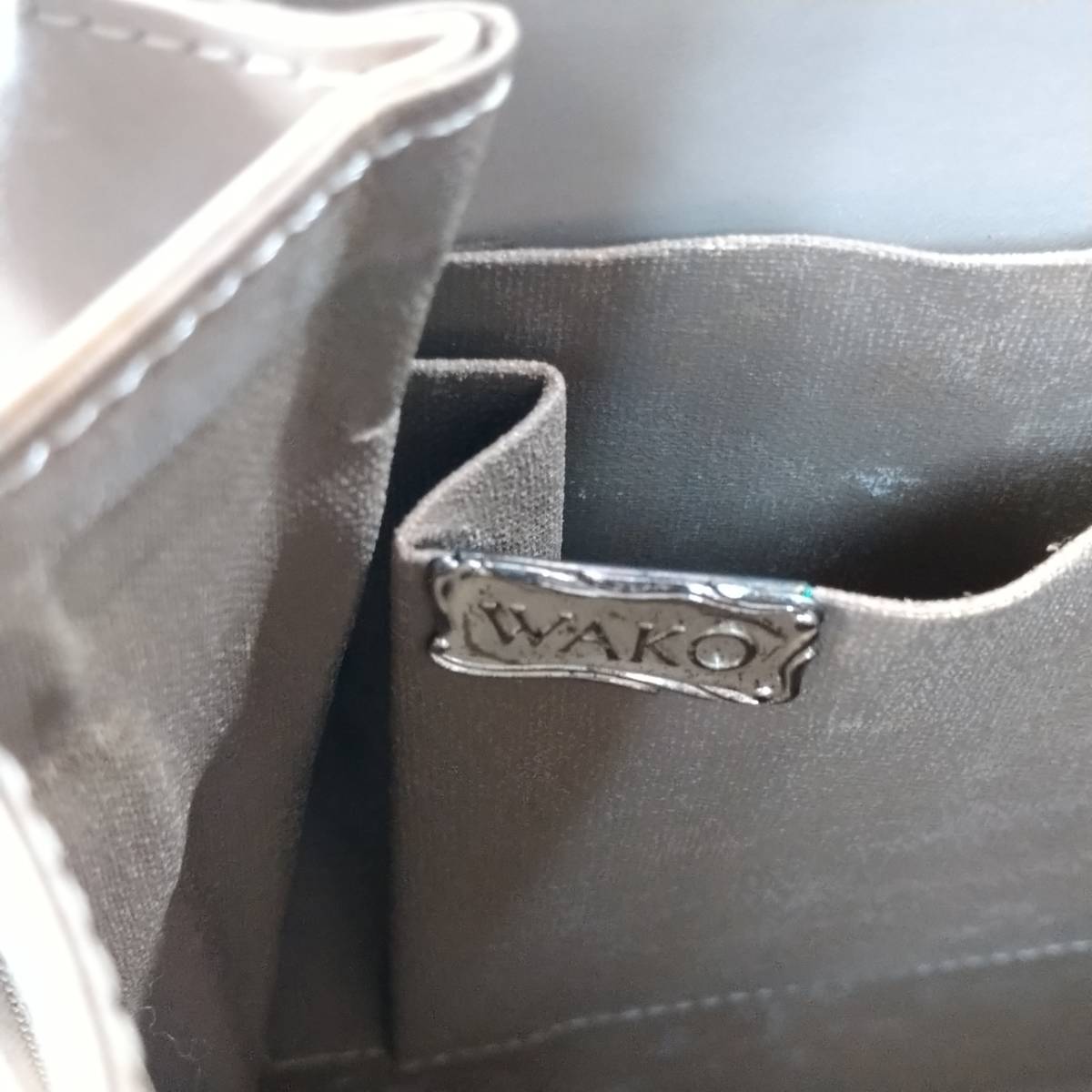 銀座 和光 】WAKO ハンドバッグ レザー ゴールド金具 アイボリー 