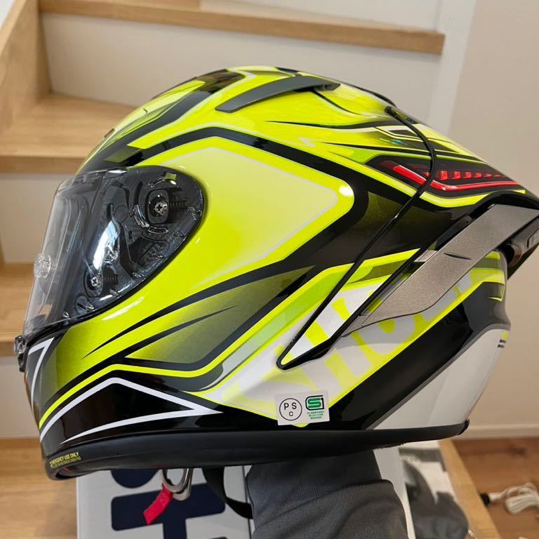 SHOEI X14サイズLフルフェイスヘルメット イエローシールド