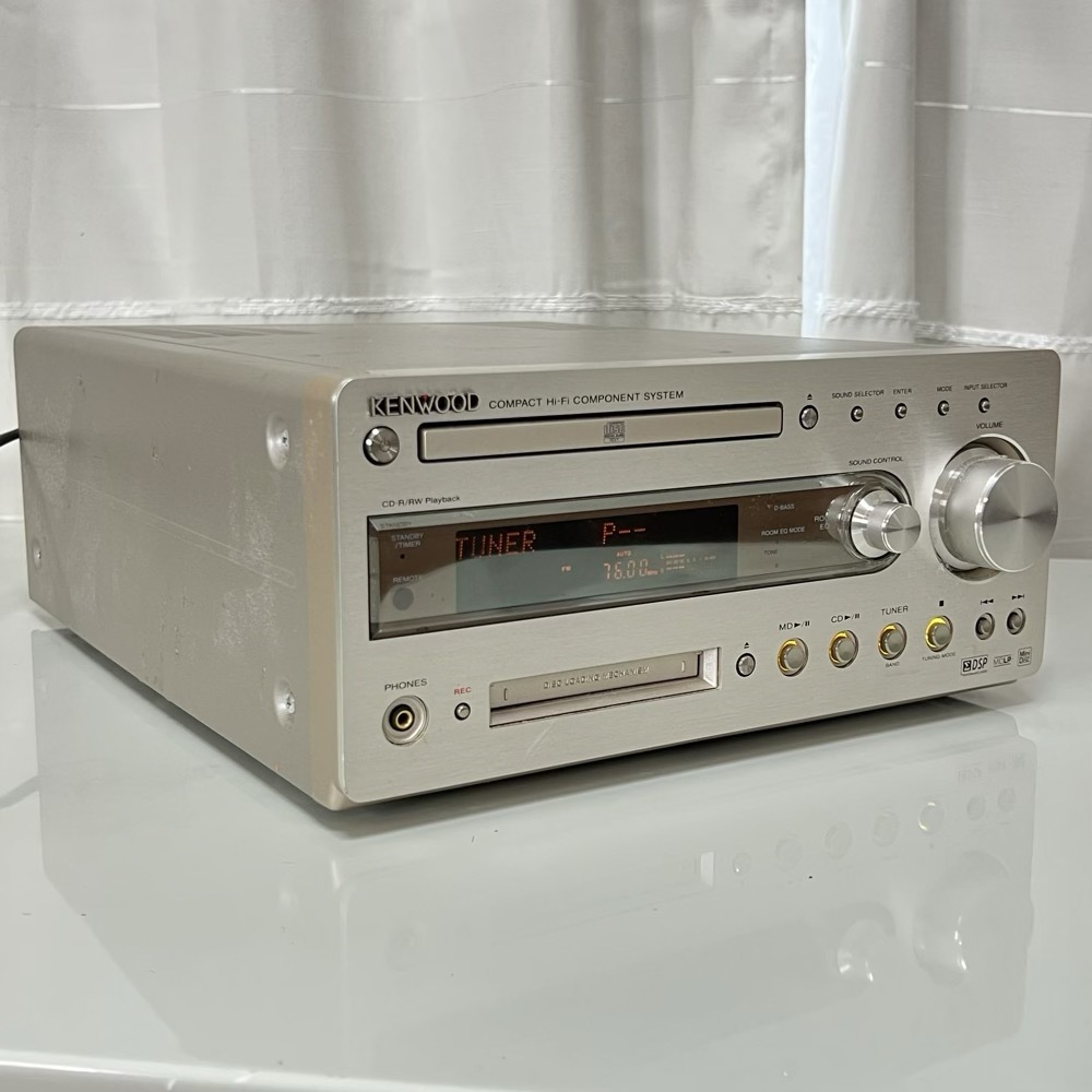 動作品◇KENWOOD ケンウッド R-K700 CD/MDコンポ CD再生確認済 現状品