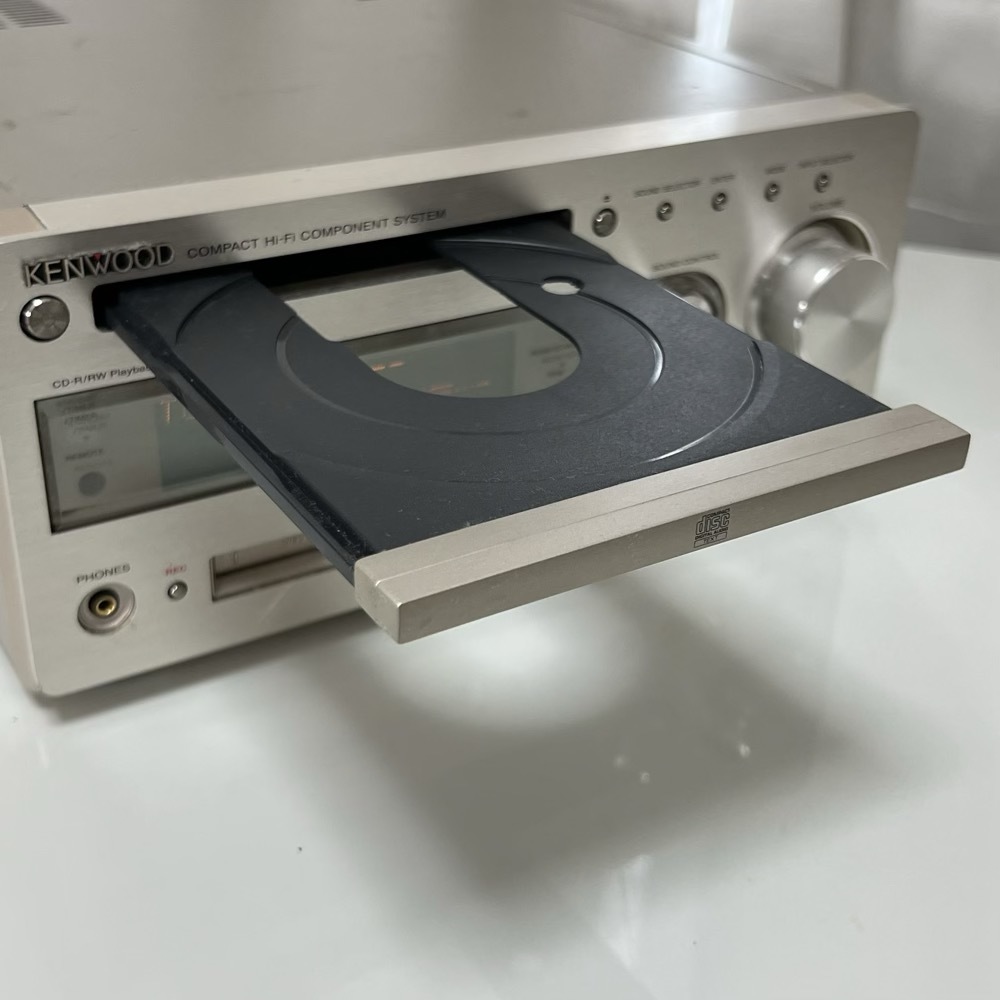 動作品◇KENWOOD ケンウッド R-K700 CD/MDコンポ CD再生確認済 現状品