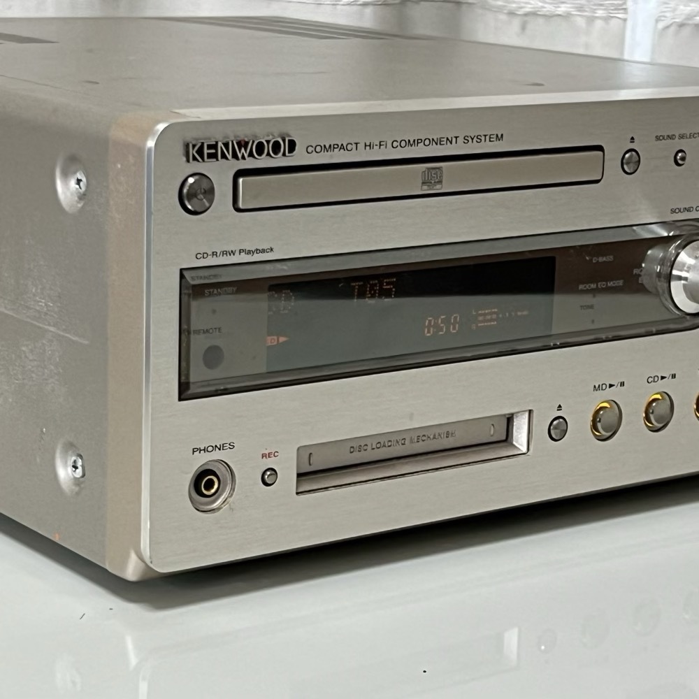 動作品◇KENWOOD ケンウッド R-K700 CD/MDコンポ CD再生確認済 現状品
