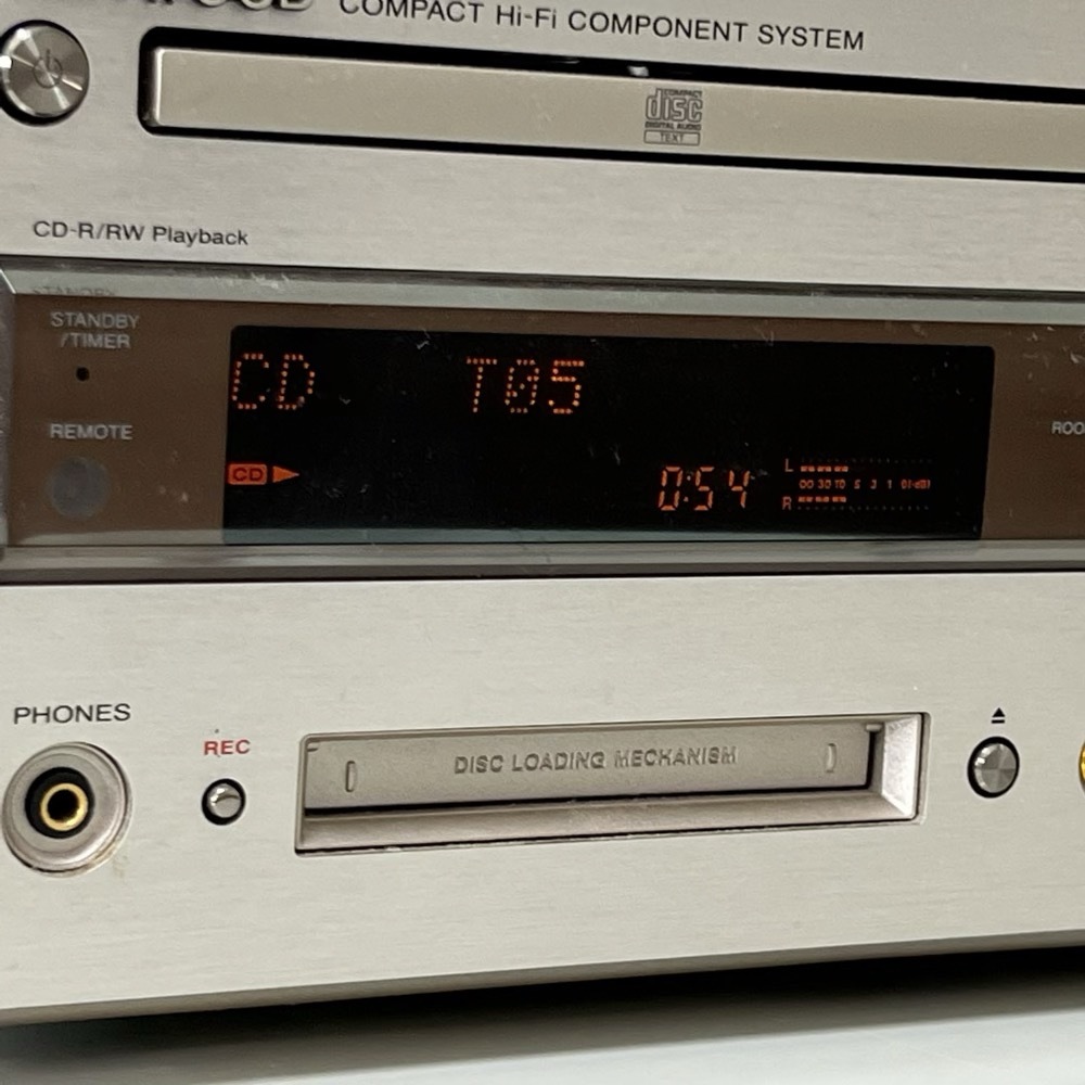 動作品◇KENWOOD ケンウッド R-K700 CD/MDコンポ CD再生確認済 現状品
