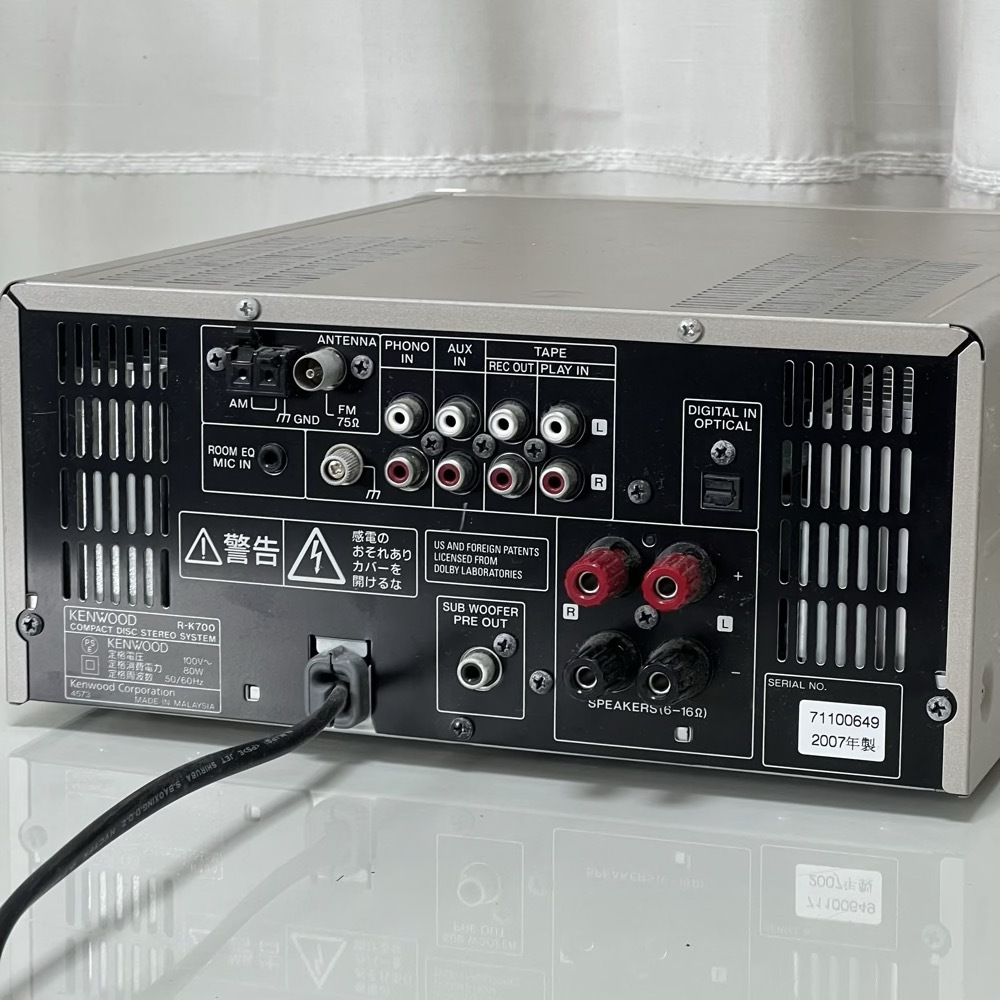 動作品◇KENWOOD ケンウッド R-K700 CD/MDコンポ CD再生確認済 現状品