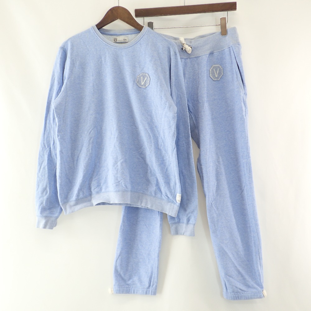 VISVIM ビズビム ワンポイントロゴスウェットセットアップ スーツ トップスM/ボトムスS ブルー メンズ