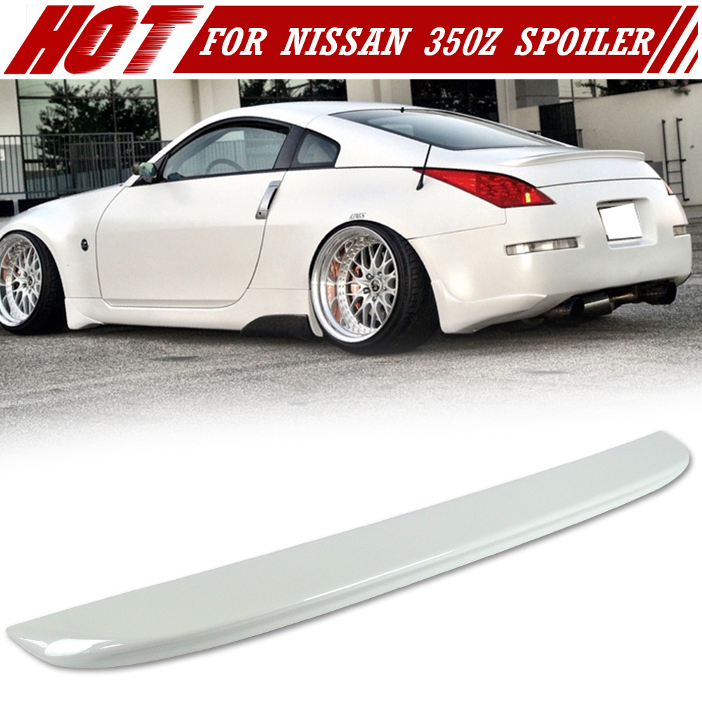 格安，爆買い 即発送 色限定#QX1 日産 350Z クーペ フェアレディＺ Z33 2003-2008 リアトランクスポイラー ホワイトパール塗装済み OEタイプ(リア)｜売買されたオークション情報、yahooの商品情報をアーカイブ公 日産用