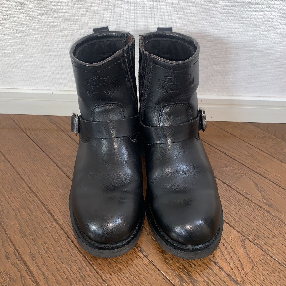 ハーレーダビッドソン レザーブーツ Harley-Davidson ブラック25.5