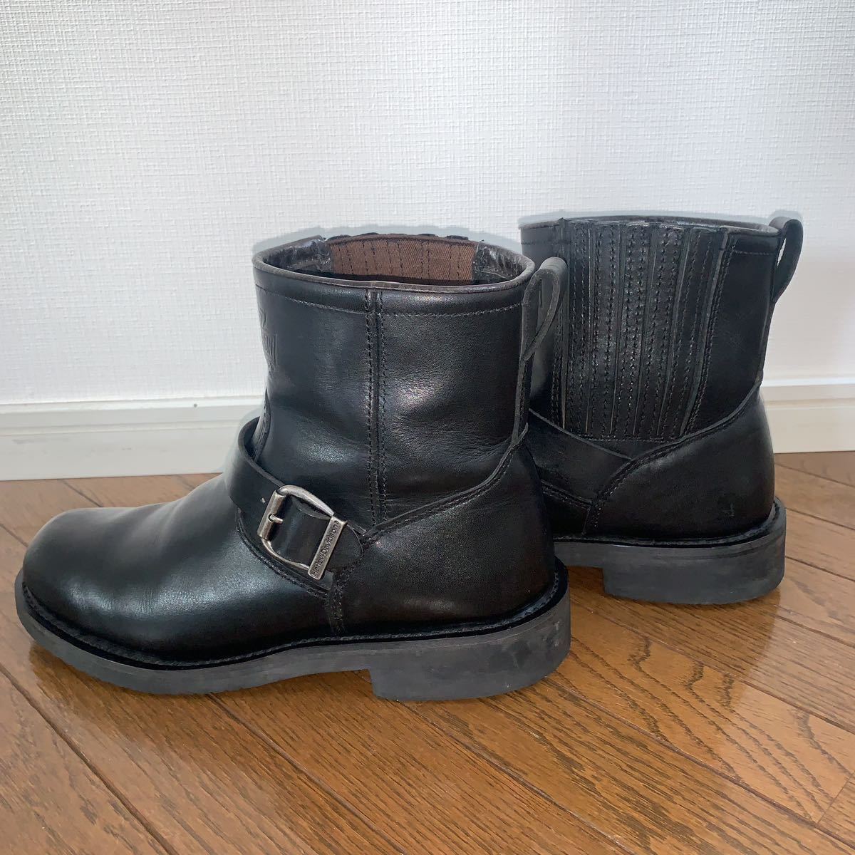 ハーレーダビッドソン レザーブーツ Harley-Davidson ブラック25.5