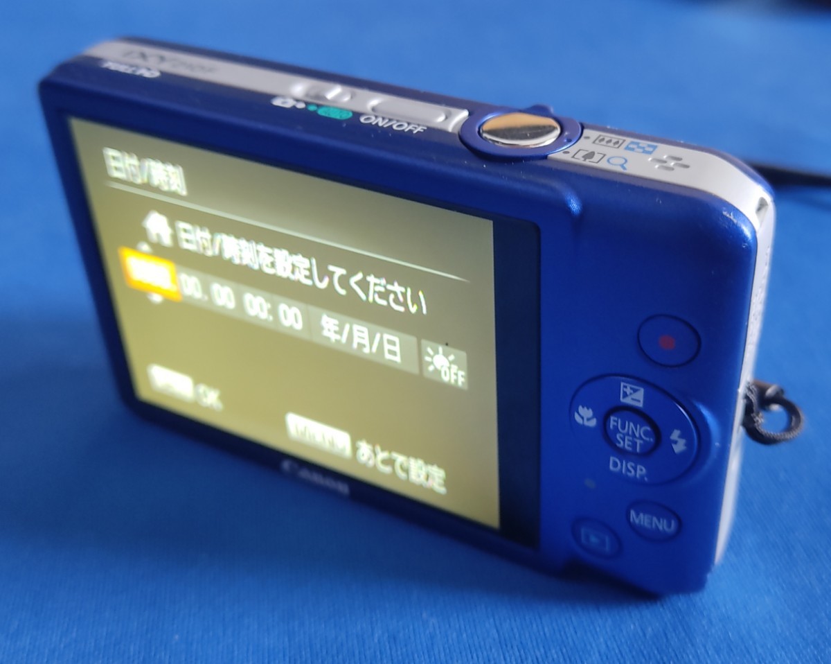 動作品 Canon IXY 210F キャノン コンパクトデジタルカメラ ブルー IXY 